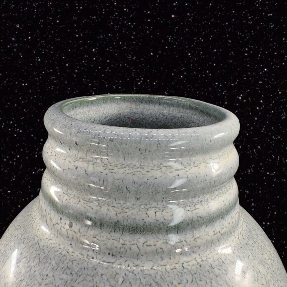 MCM HARRIS POTTERIES CHICAGO IL HUNTER GREEN GLAZE CERAMIC POTTERY TALL VASE VTG - Picture 3 of 12